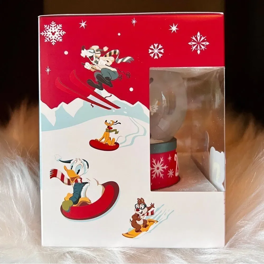NEW Mickey & Minnie Mouse 2021 Holiday Snow Globe New NIB Disney *Ships Now*
